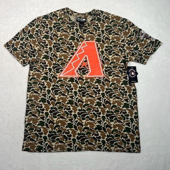 New Era MLB Arizona Diamondbacks Camo Baseball T-Shirt‎ Men Large-NWT - Picture 1 of 5